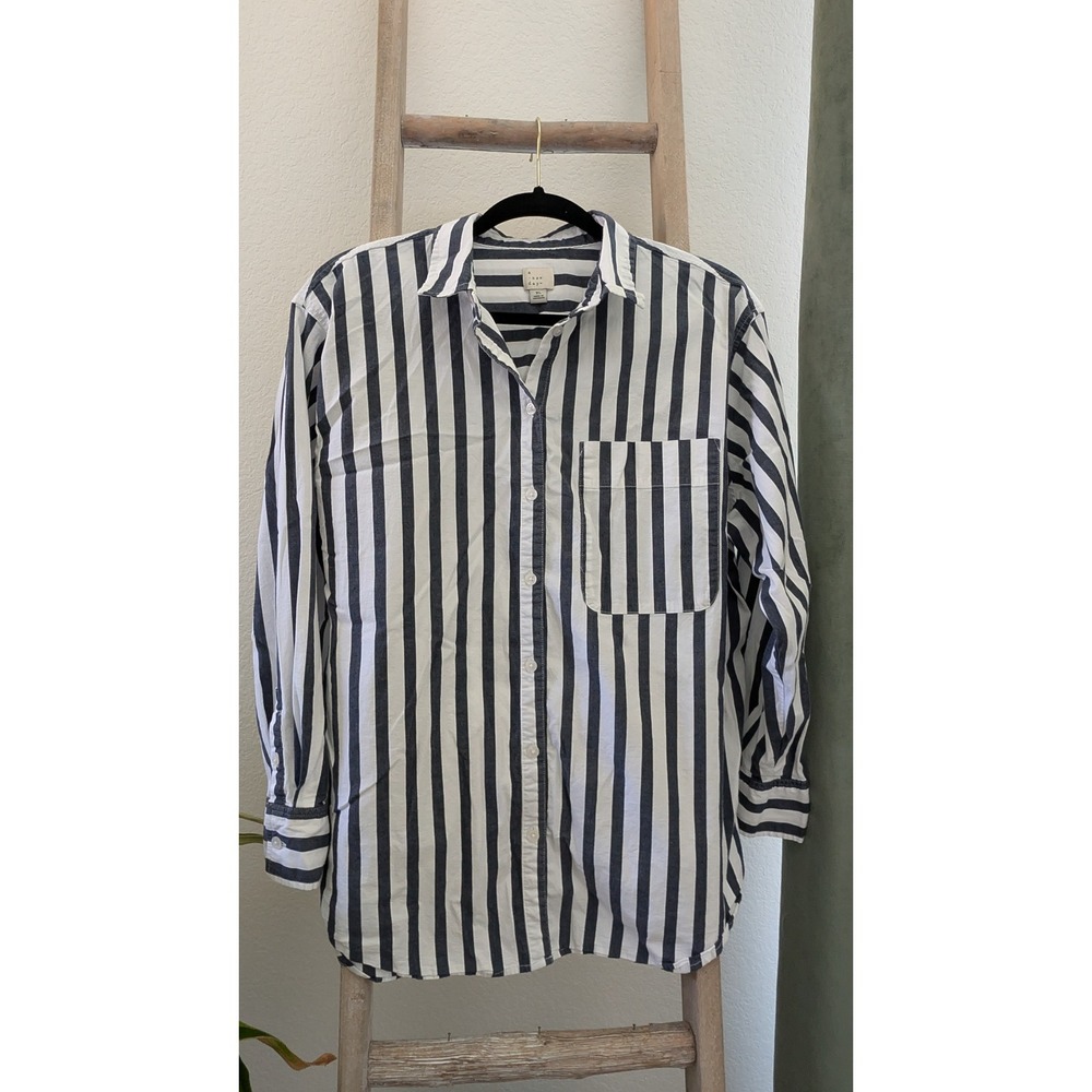a new day Striped Button Down, size XL